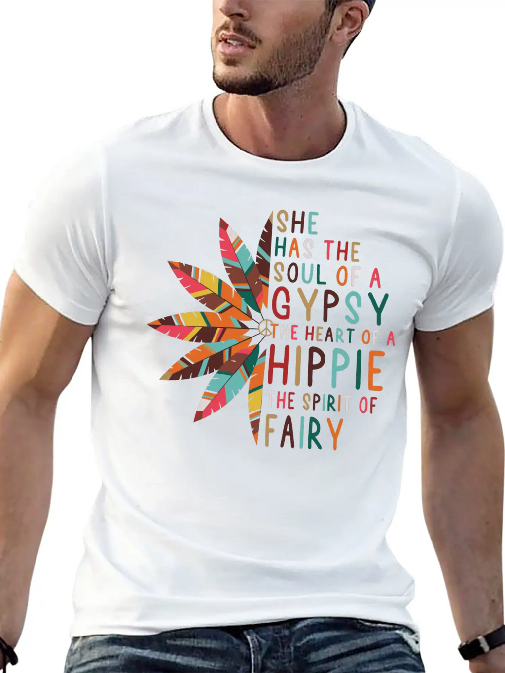 She Has Soul Of Gypsy Heart Of Hippie Unisex Casual T-Shirt – Clean Design For Daily Comfort