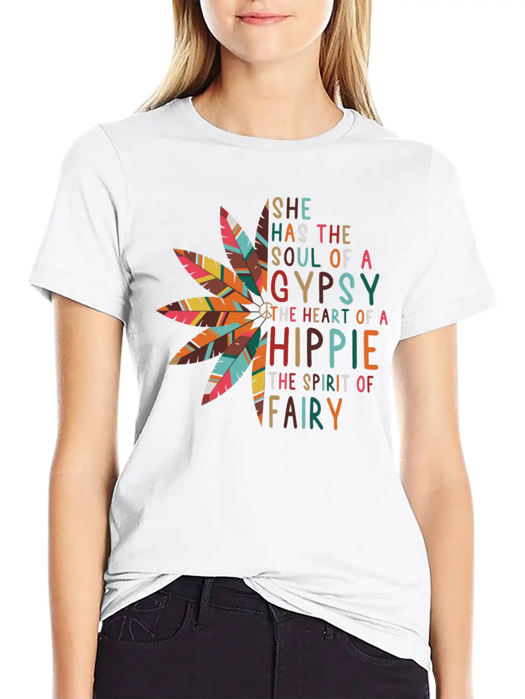 She Has Soul Of Gypsy Heart Of Hippie Unisex Casual T-Shirt – Clean Design For Daily Comfort