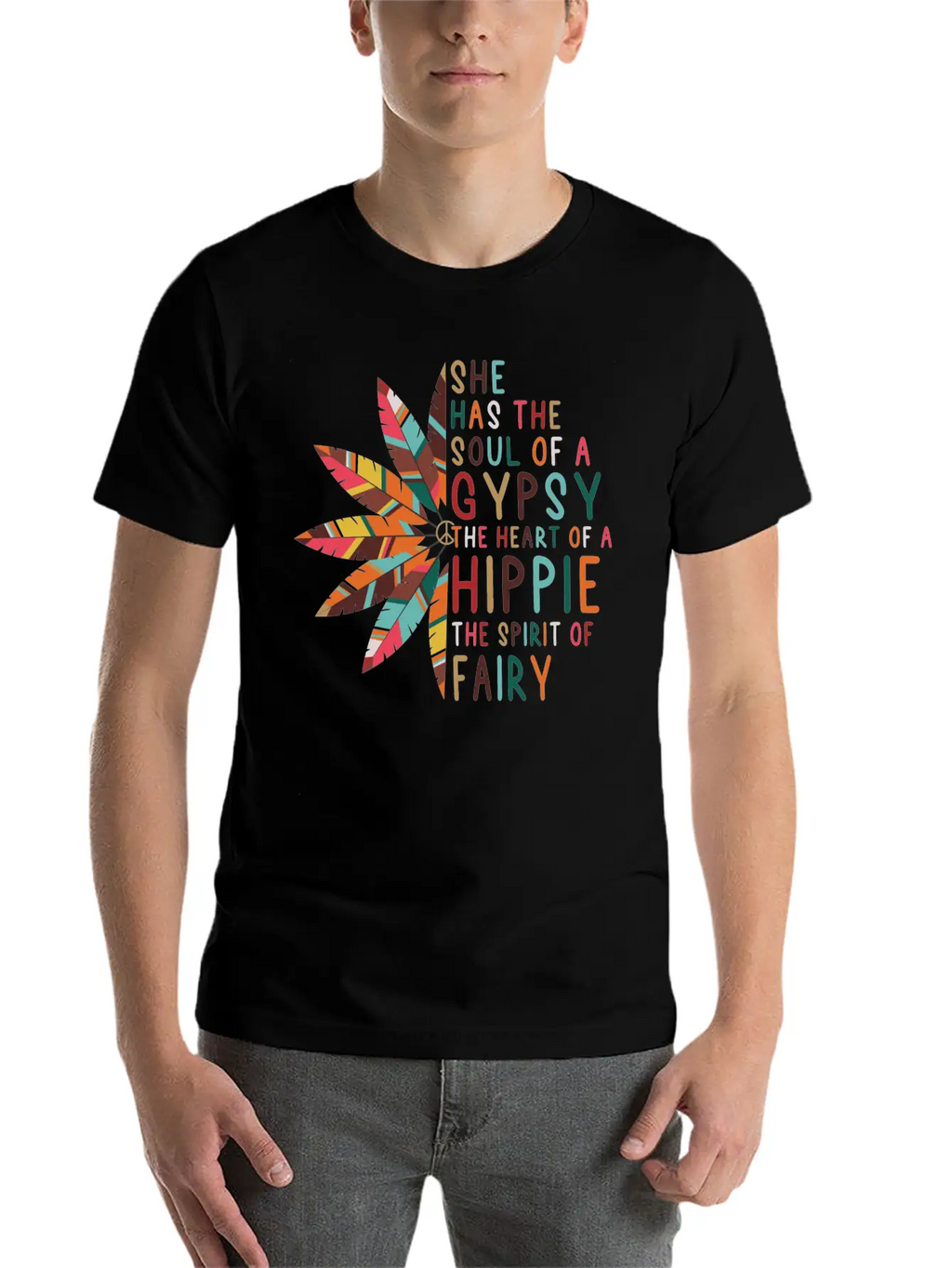She Has Soul Of Gypsy Heart Of Hippie Unisex Casual T-Shirt – Clean Design For Daily Comfort