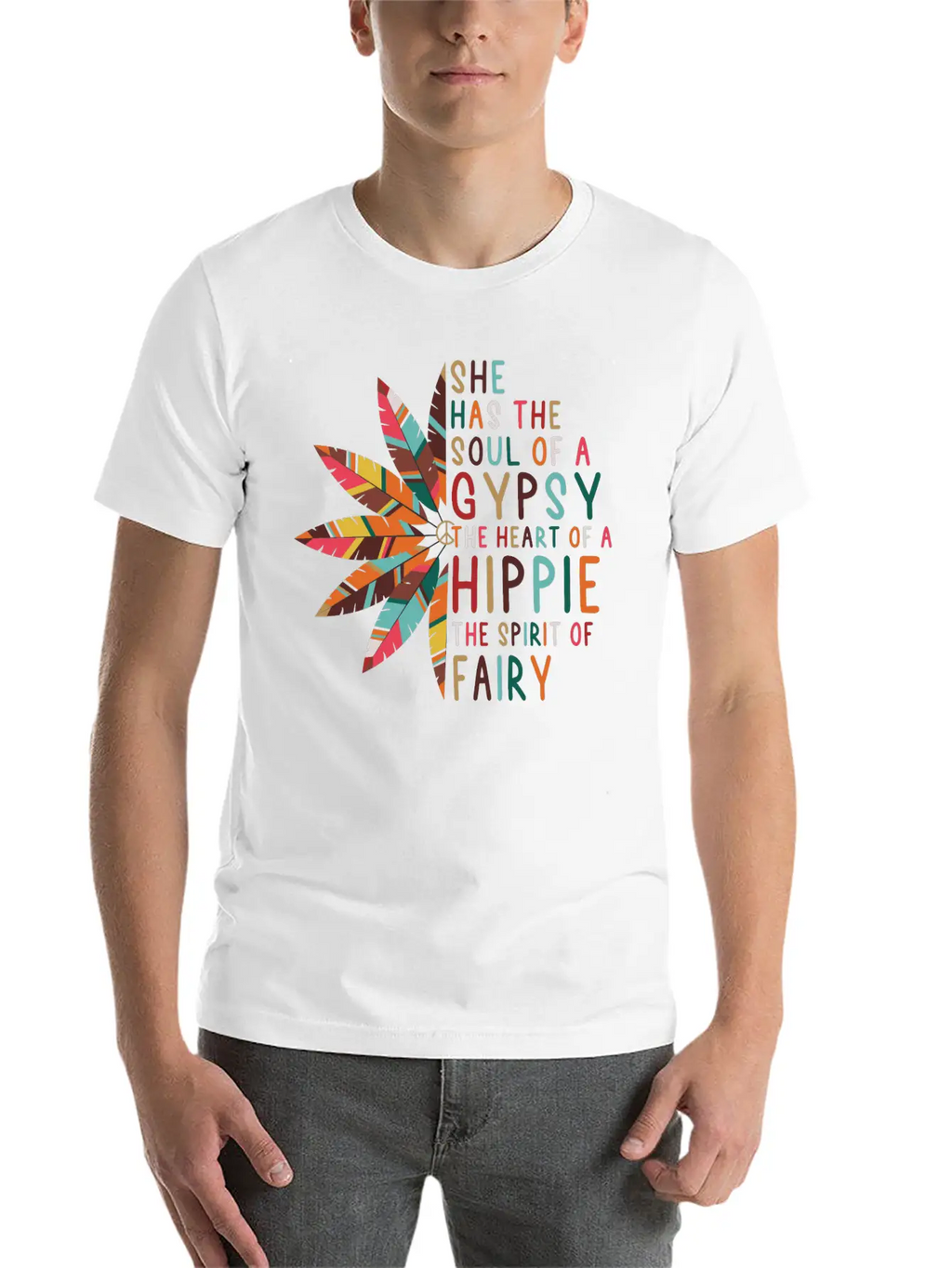 She Has Soul Of Gypsy Heart Of Hippie Unisex Casual T-Shirt – Clean Design For Daily Comfort