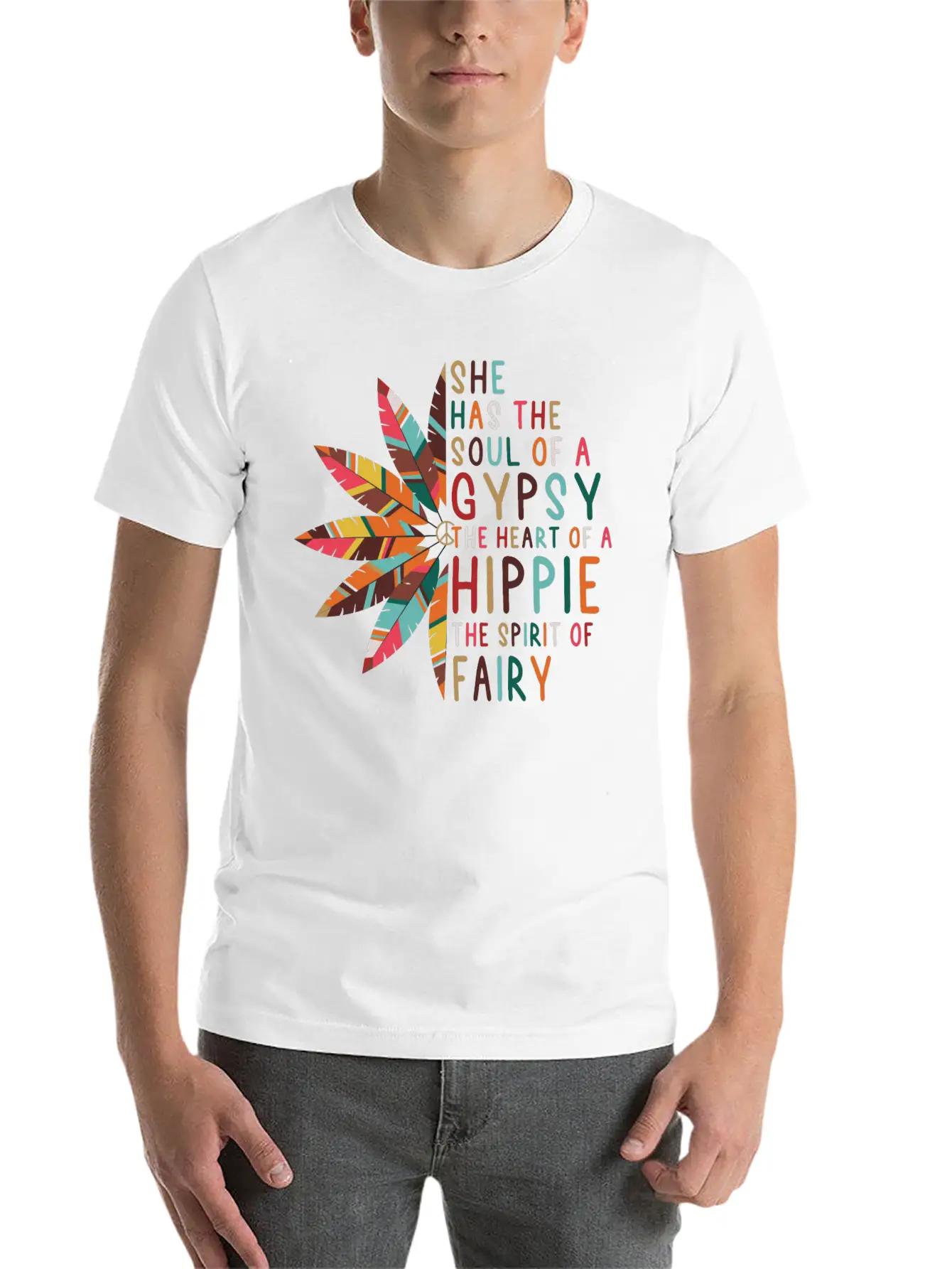 She Has Soul Of Gypsy Heart Of Hippie Unisex Casual T-Shirt – Clean Design For Daily Comfort