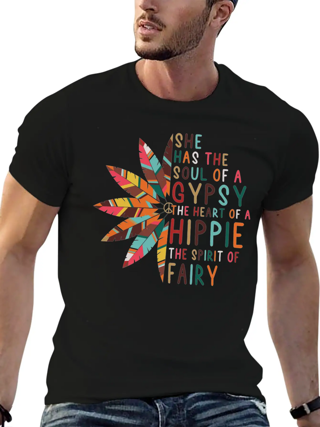 She Has Soul Of Gypsy Heart Of Hippie Unisex Casual T-Shirt – Clean Design For Daily Comfort