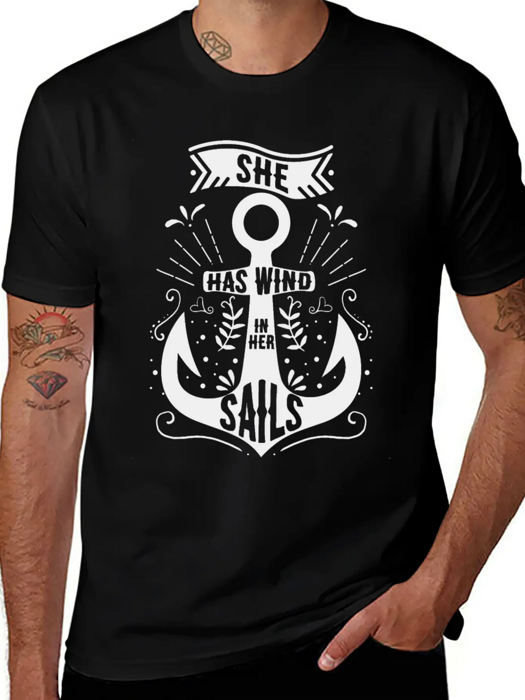 She Has Wind In Her Sails Unisex Casual T-Shirt – Clean Design For Daily Comfort