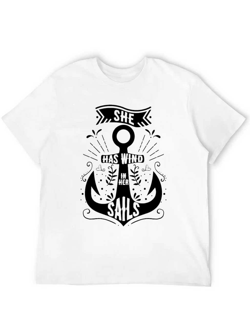 She Has Wind In Her Sails Unisex Casual T-Shirt – Clean Design For Daily Comfort