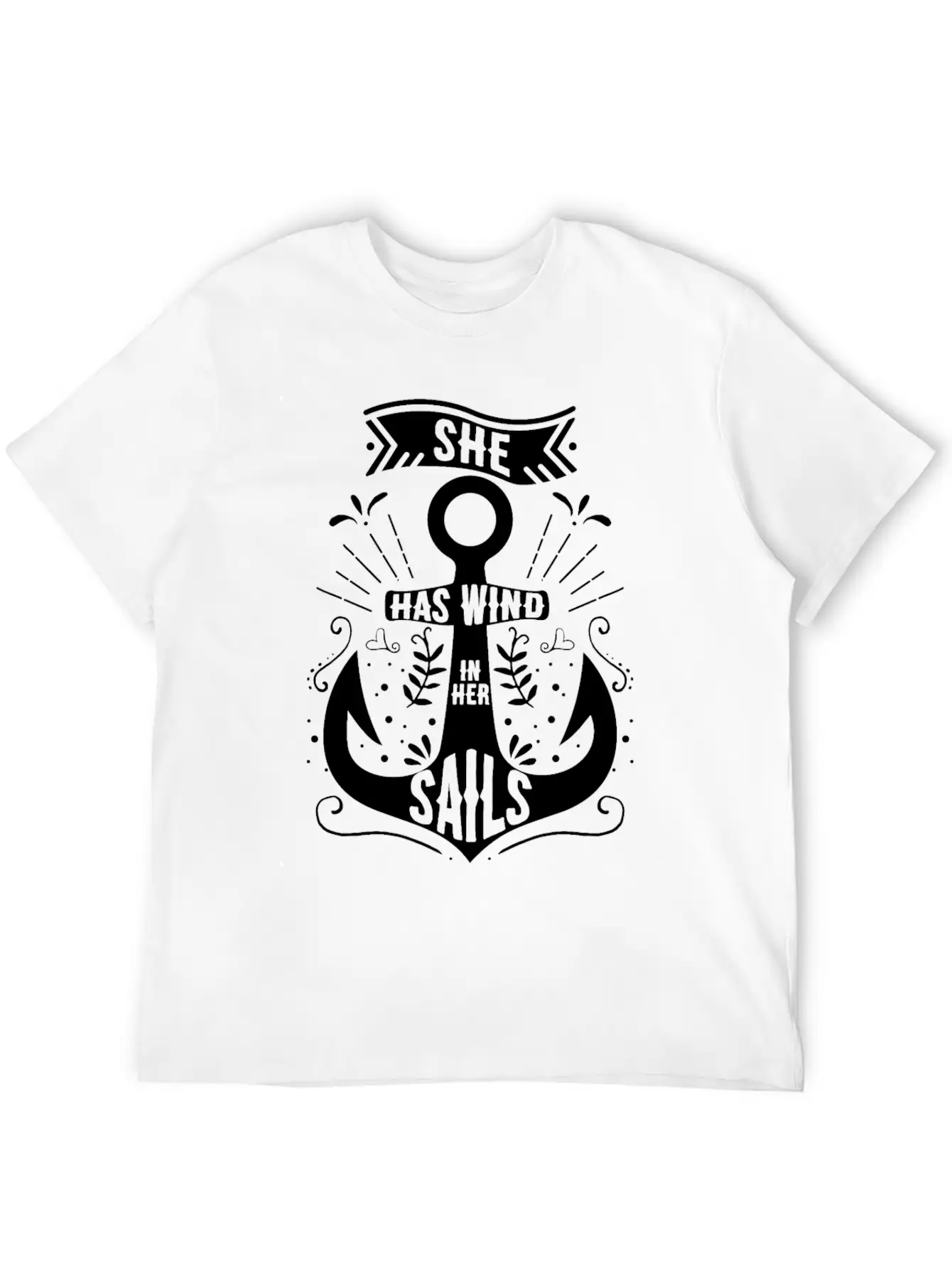 She Has Wind In Her Sails Unisex Casual T-Shirt – Clean Design For Daily Comfort