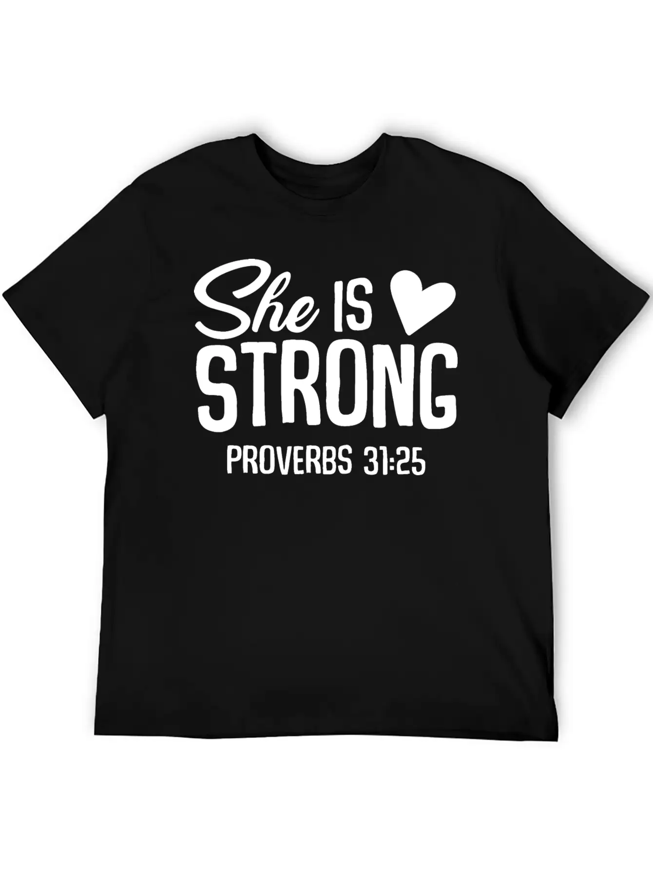 She Is Strong Unisex Short Sleeve Soft Cotton T-Shirt – Casual Everyday Wear