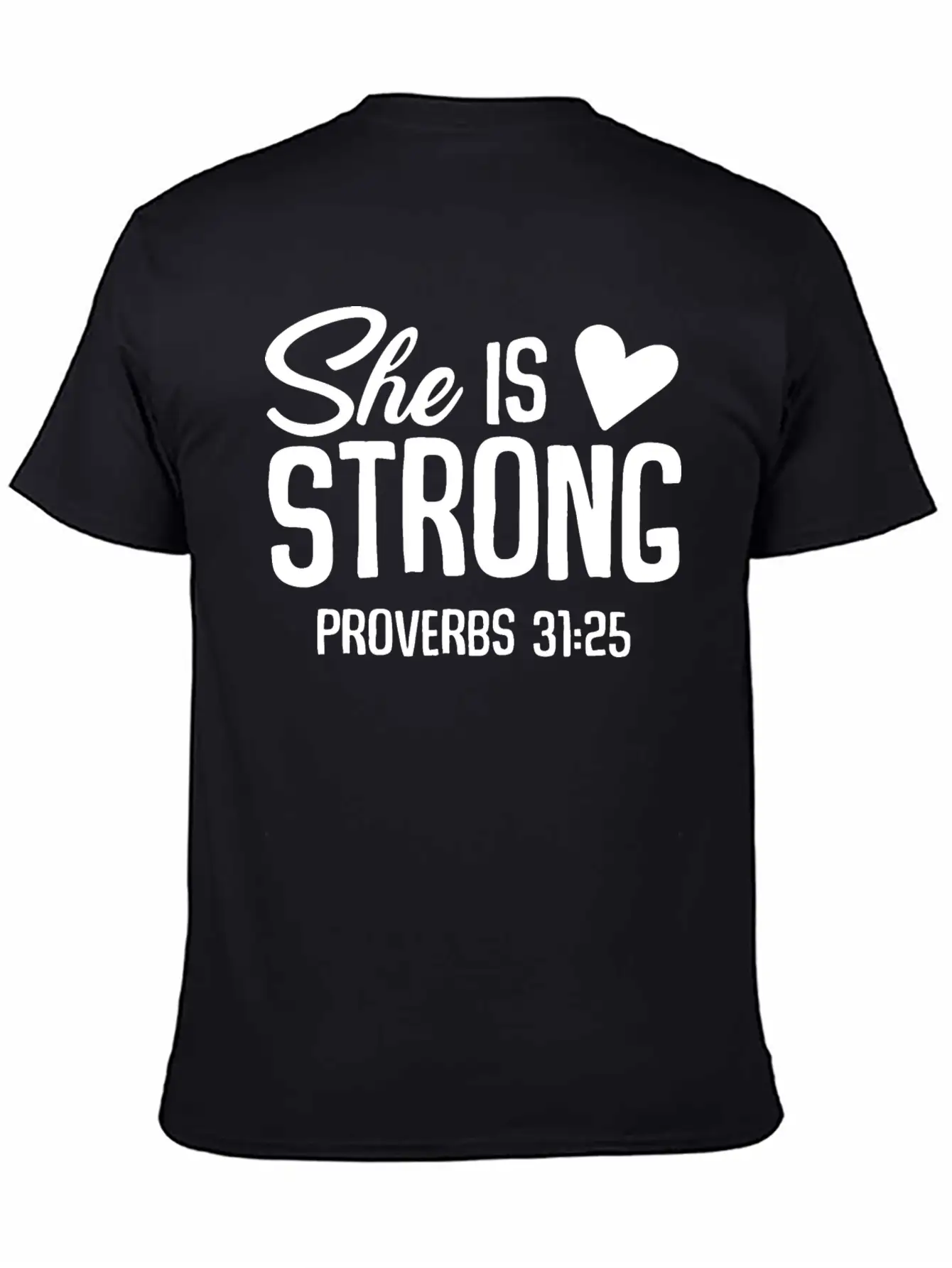 She Is Strong Unisex Short Sleeve Soft Cotton T-Shirt – Casual Everyday Wear