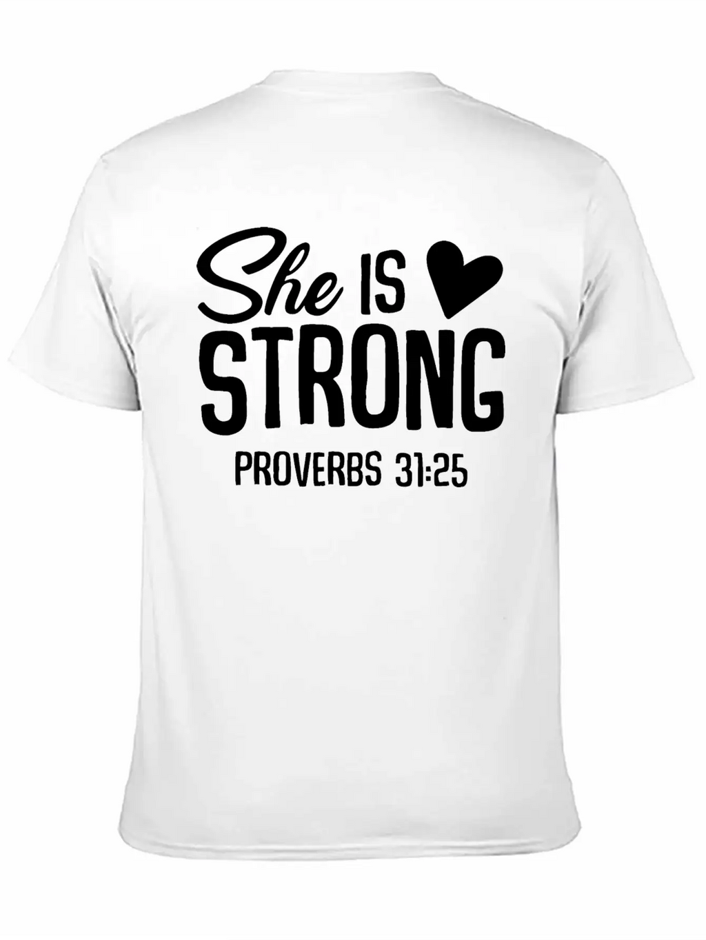 She Is Strong Unisex Short Sleeve Soft Cotton T-Shirt – Casual Everyday Wear