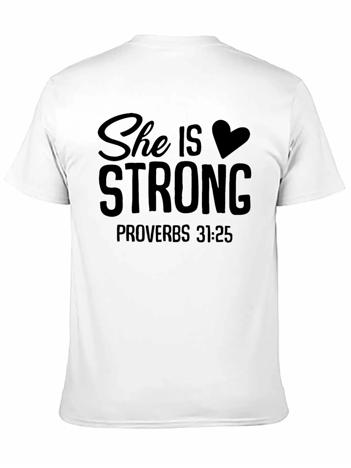 She Is Strong Unisex Short Sleeve Soft Cotton T-Shirt – Casual Everyday Wear