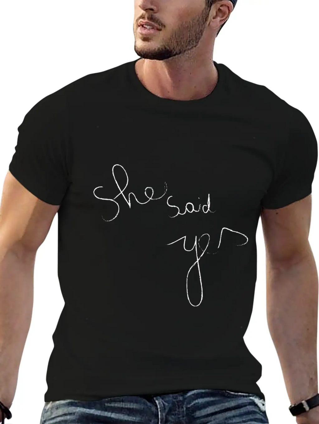 She Said Yes Casual Graphic T-Shirt – Simple And Comfortable Daily Wear