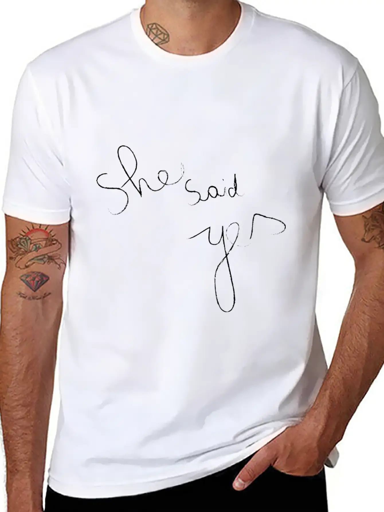 She Said Yes Casual Graphic T-Shirt – Simple And Comfortable Daily Wear