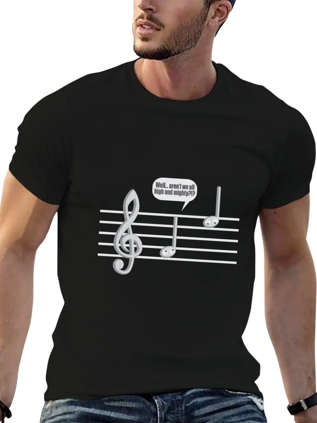 Sheet Music High Better Instrument Music Funny Gif Essential Cotton Tee For Daily Outfits – Unisex Style