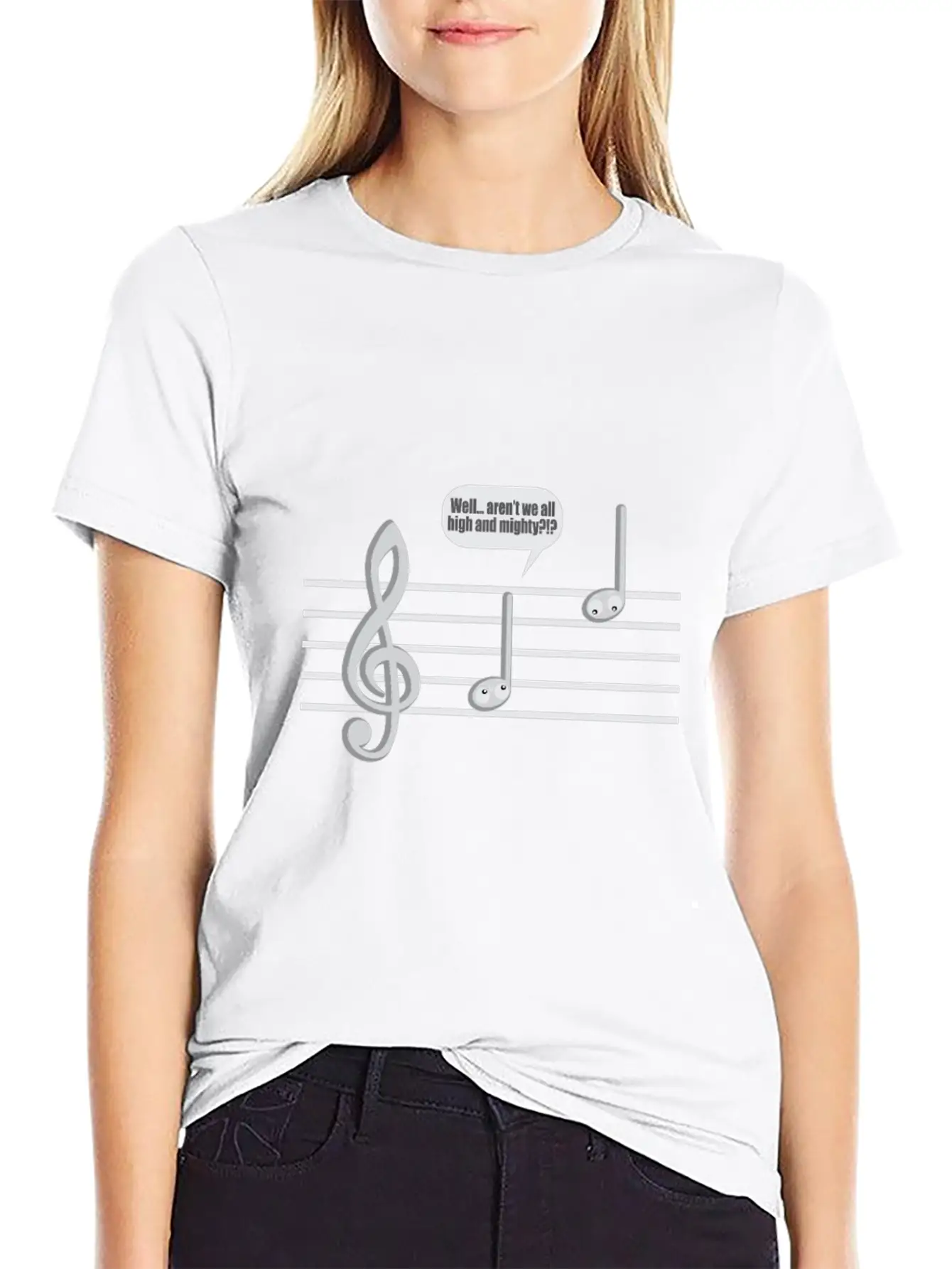 Sheet Music High Better Instrument Music Funny Gif Essential Cotton Tee For Daily Outfits – Unisex Style