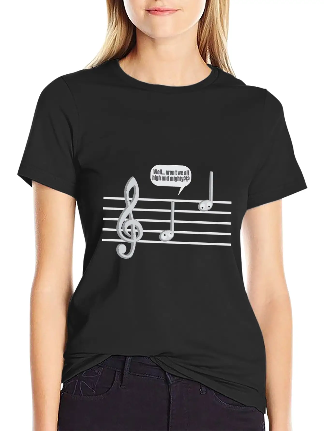 Sheet Music High Better Instrument Music Funny Gif Essential Cotton Tee For Daily Outfits – Unisex Style