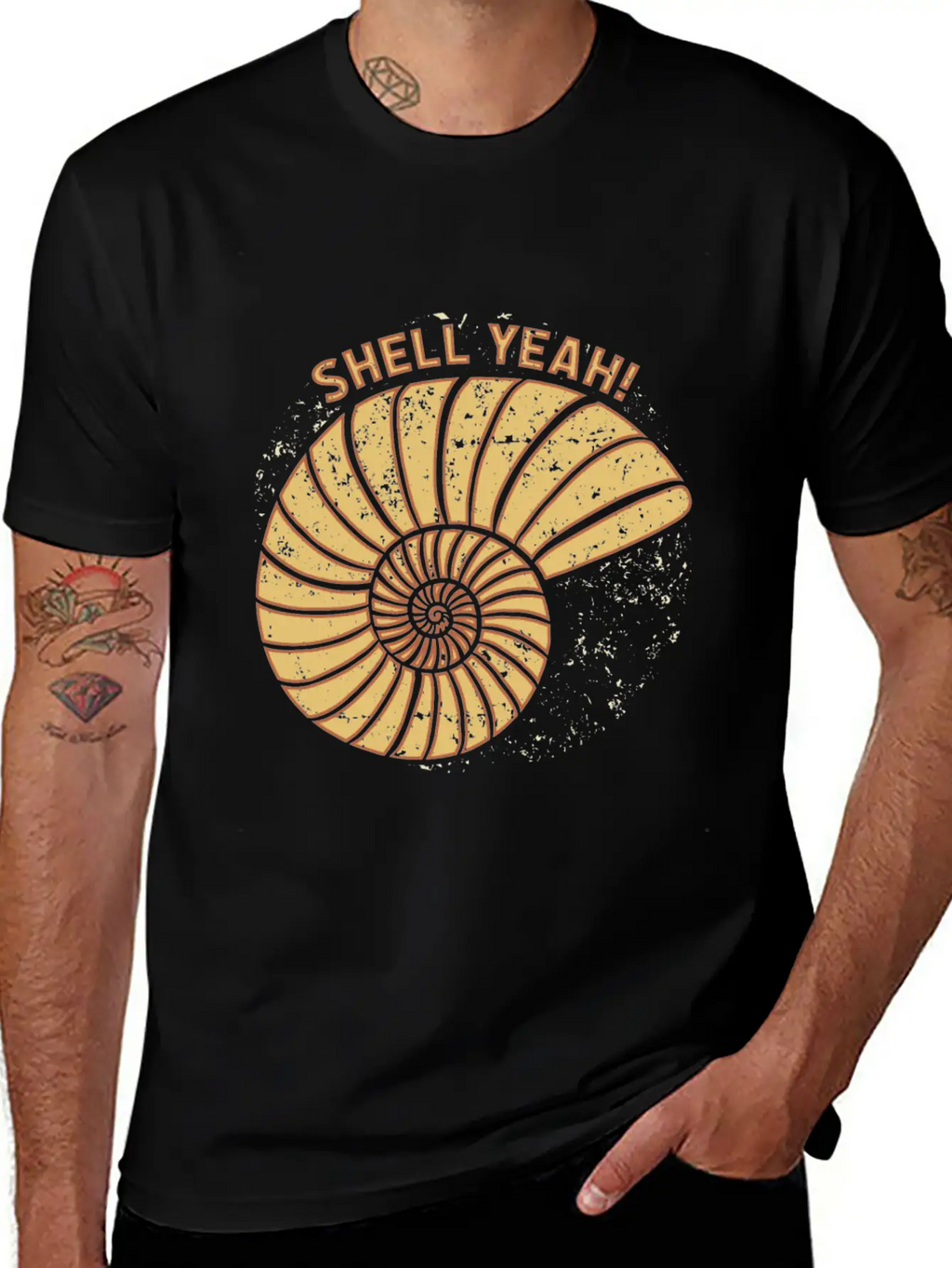 Shell Yeah Funny Quote Gift Idea Birthday Unisex Casual T-Shirt – Clean Design For Daily Comfort
