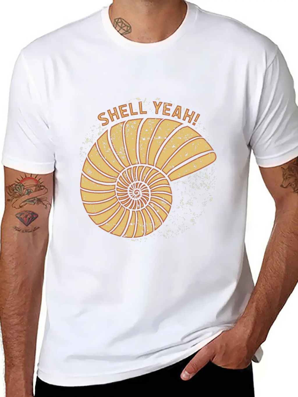 Shell Yeah Funny Quote Gift Idea Birthday Unisex Casual T-Shirt – Clean Design For Daily Comfort