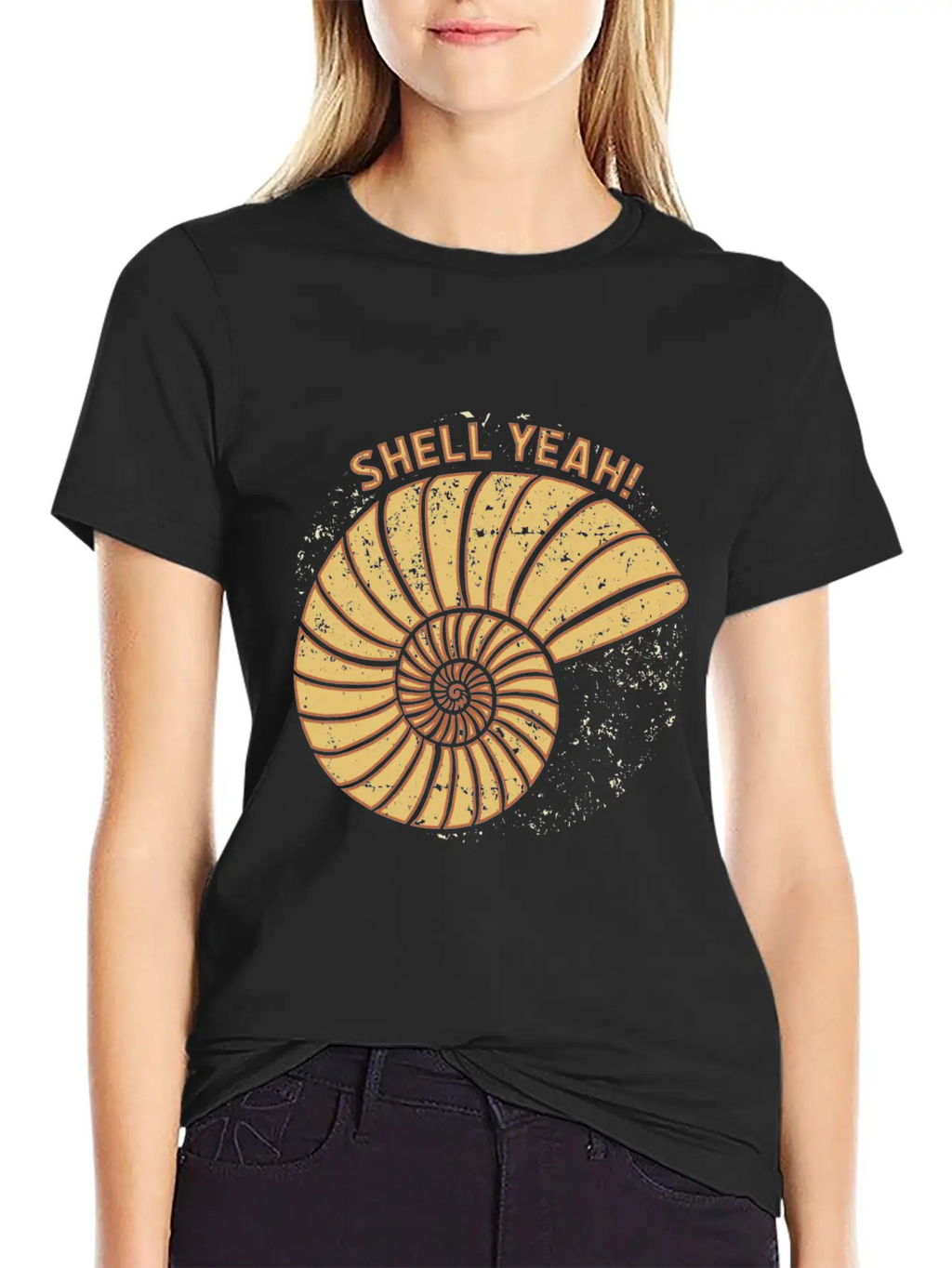 Shell Yeah Funny Quote Gift Idea Birthday Unisex Casual T-Shirt – Clean Design For Daily Comfort