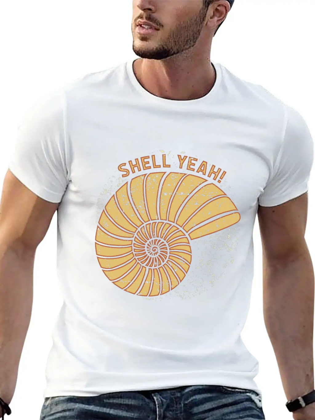 Shell Yeah Funny Quote Gift Idea Birthday Unisex Casual T-Shirt – Clean Design For Daily Comfort