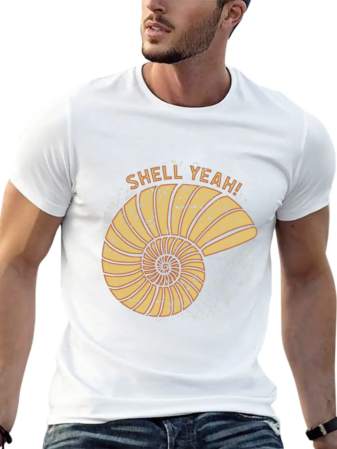 Shell Yeah Funny Quote Gift Idea Birthday Unisex Casual T-Shirt – Clean Design For Daily Comfort