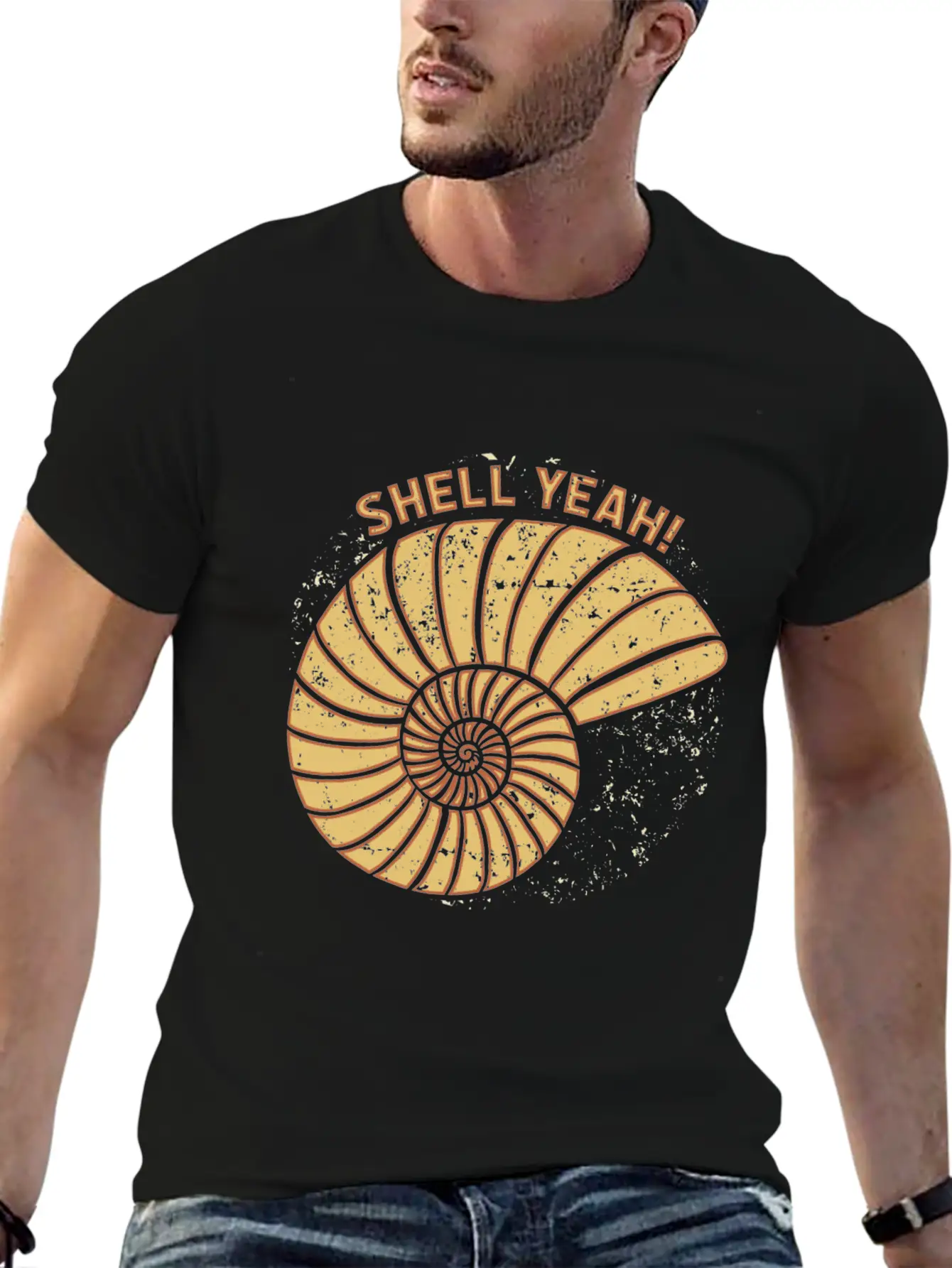 Shell Yeah Funny Quote Gift Idea Birthday Unisex Casual T-Shirt – Clean Design For Daily Comfort