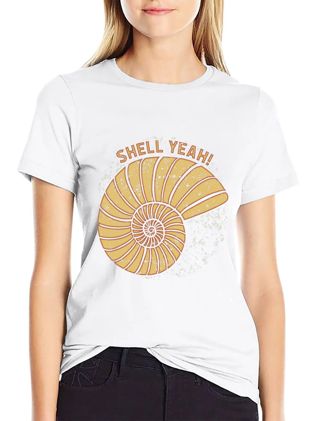 Shell Yeah Funny Quote Gift Idea Birthday Unisex Casual T-Shirt – Clean Design For Daily Comfort