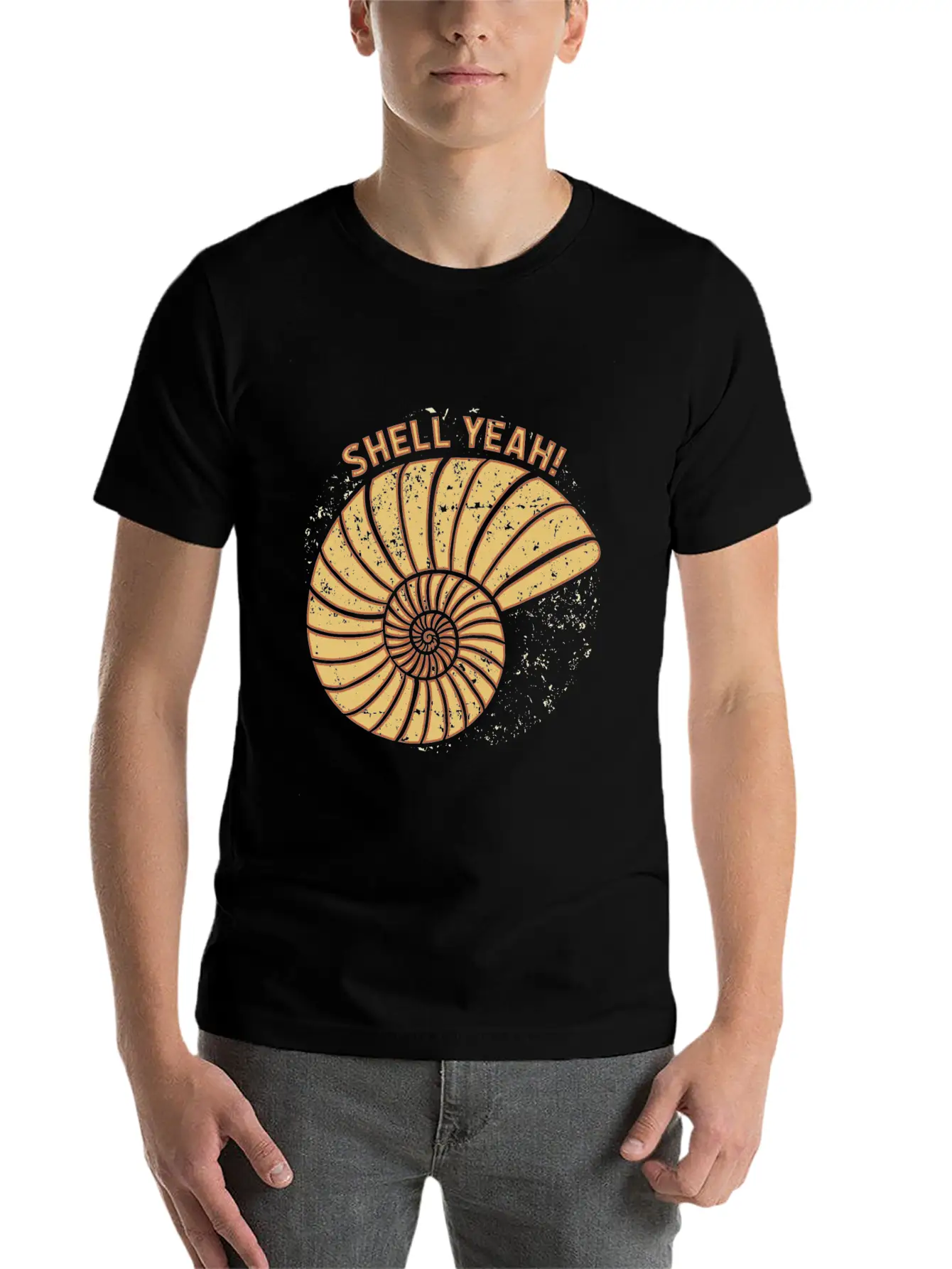 Shell Yeah Funny Quote Gift Idea Birthday Unisex Casual T-Shirt – Clean Design For Daily Comfort