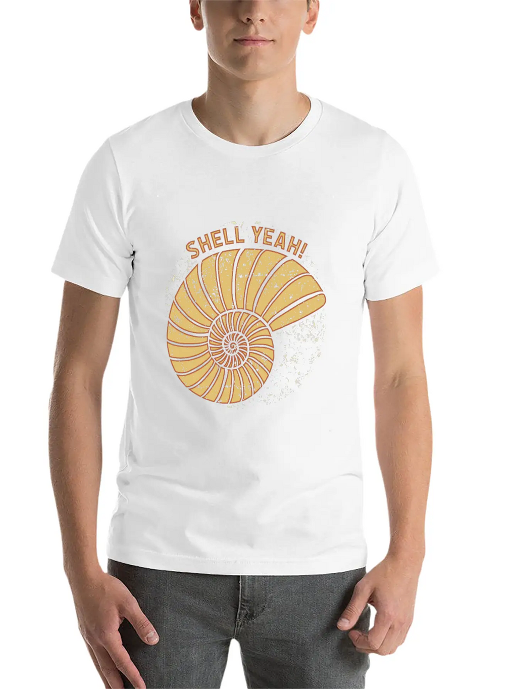 Shell Yeah Funny Quote Gift Idea Birthday Unisex Casual T-Shirt – Clean Design For Daily Comfort