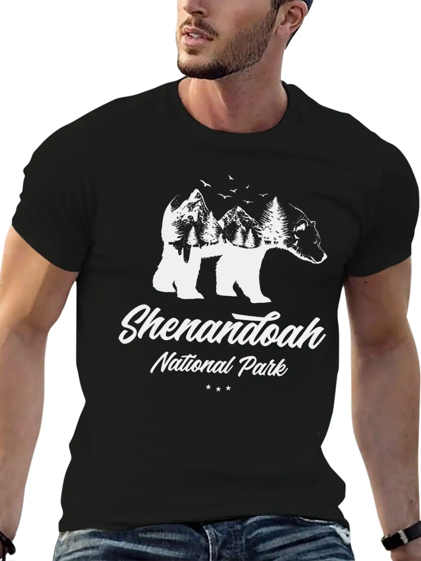 Shenandoah National Park Bear Souvenir Unisex Casual T-Shirt – Clean Design For Daily Comfort