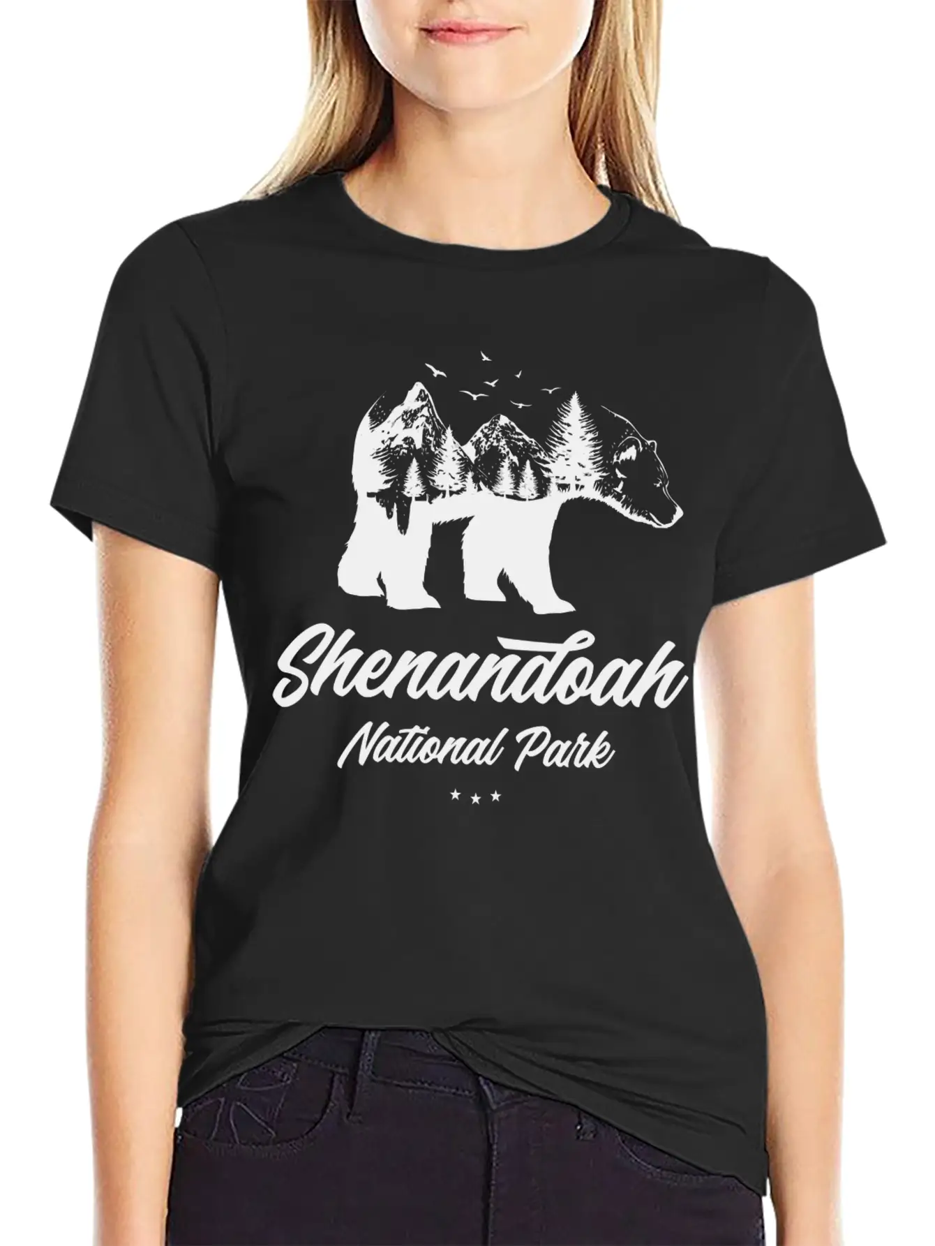 Shenandoah National Park Bear Souvenir Unisex Casual T-Shirt – Clean Design For Daily Comfort