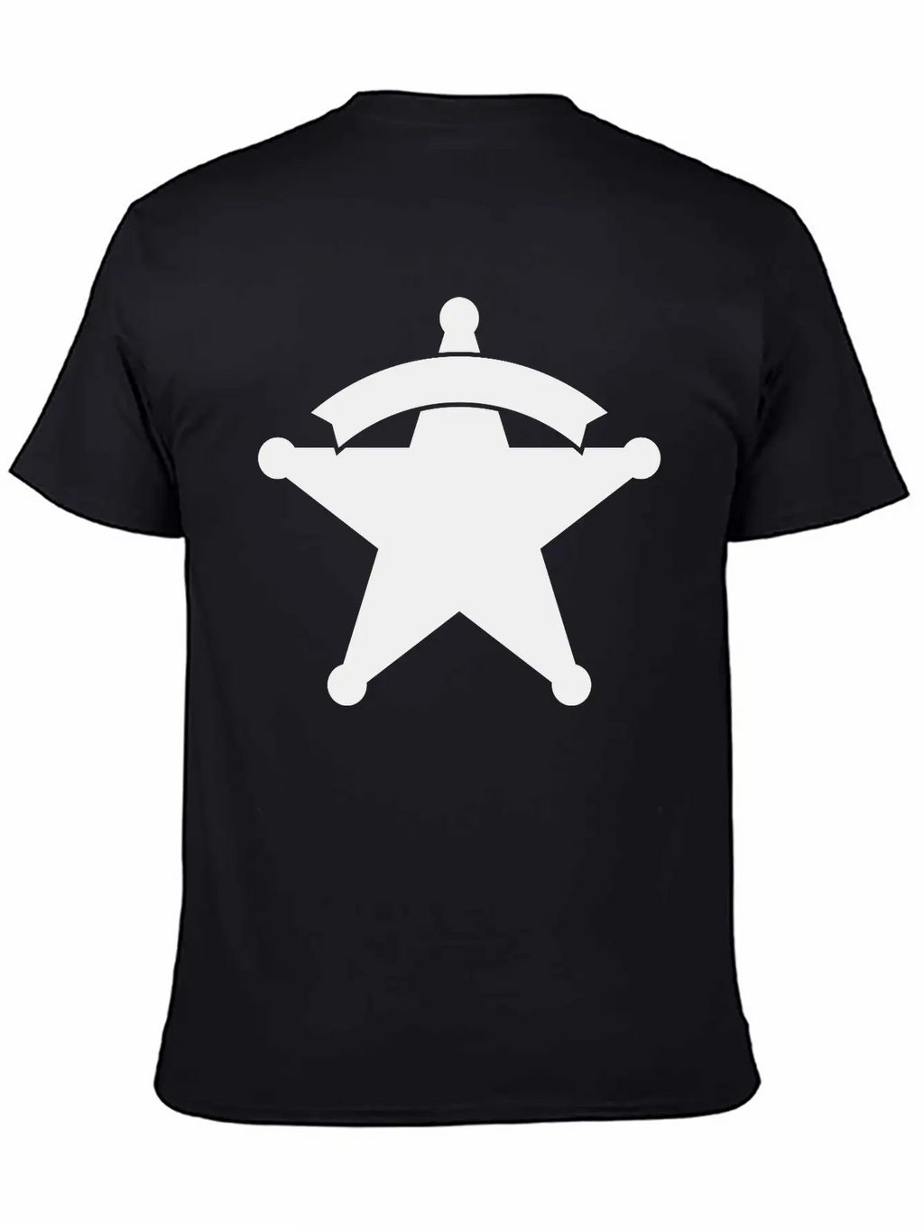 Sheriff Star Unisex Casual T-Shirt – Clean Design For Daily Comfort