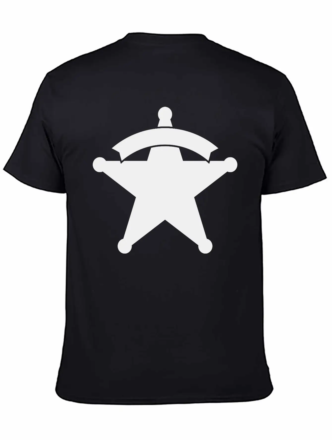 Sheriff Star Unisex Casual T-Shirt – Clean Design For Daily Comfort