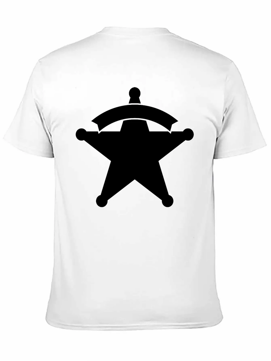 Sheriff Star Unisex Casual T-Shirt – Clean Design For Daily Comfort