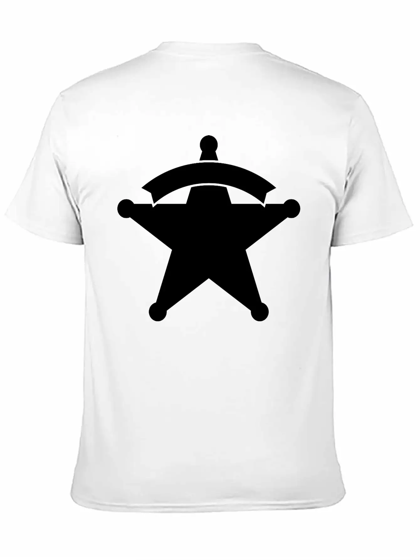 Sheriff Star Unisex Casual T-Shirt – Clean Design For Daily Comfort