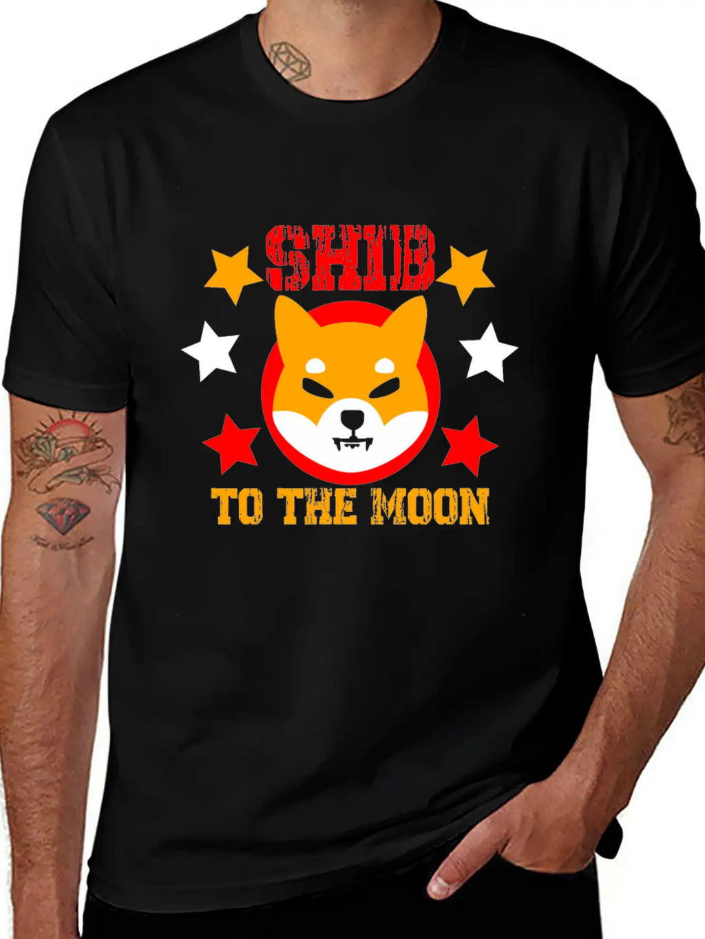 SHIB To The Moon Shiba Inu Crypto Breathable Soft Cotton T-Shirt – Timeless Casual Look