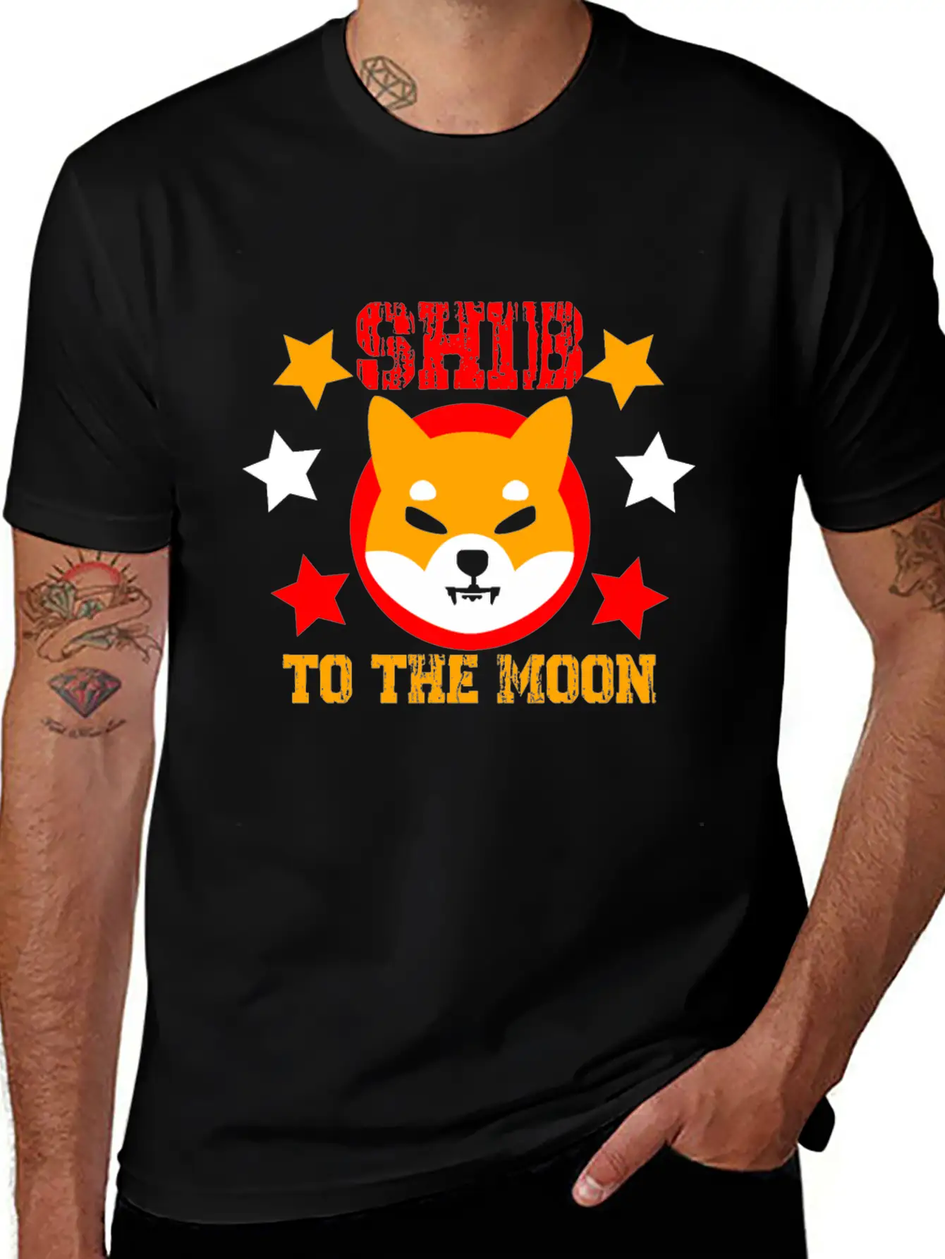 SHIB To The Moon Shiba Inu Crypto Breathable Soft Cotton T-Shirt – Timeless Casual Look