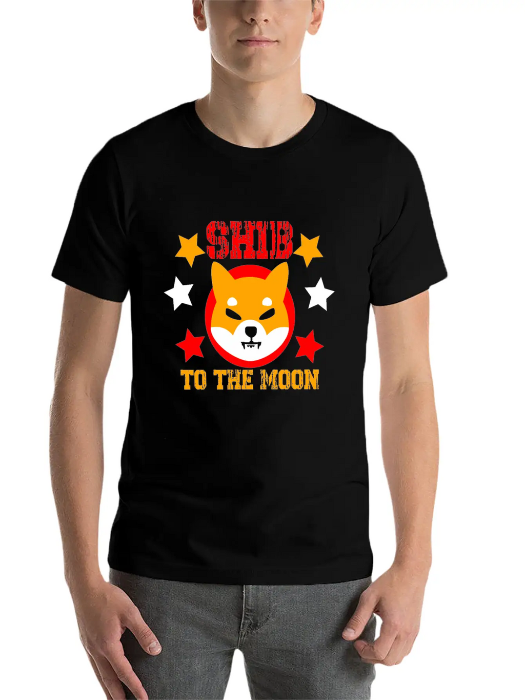 SHIB To The Moon Shiba Inu Crypto Breathable Soft Cotton T-Shirt – Timeless Casual Look