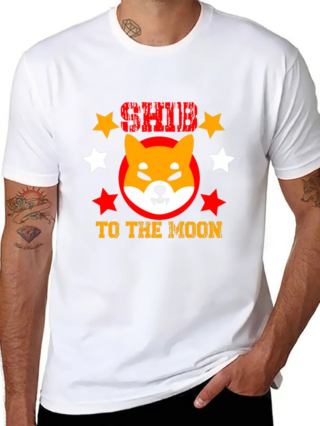 SHIB To The Moon Shiba Inu Crypto Breathable Soft Cotton T-Shirt – Timeless Casual Look