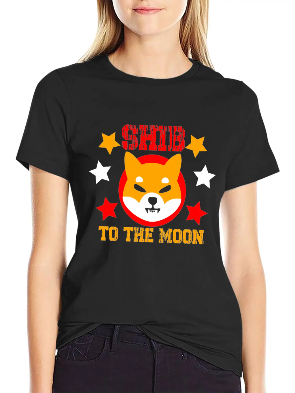 SHIB To The Moon Shiba Inu Crypto Breathable Soft Cotton T-Shirt – Timeless Casual Look