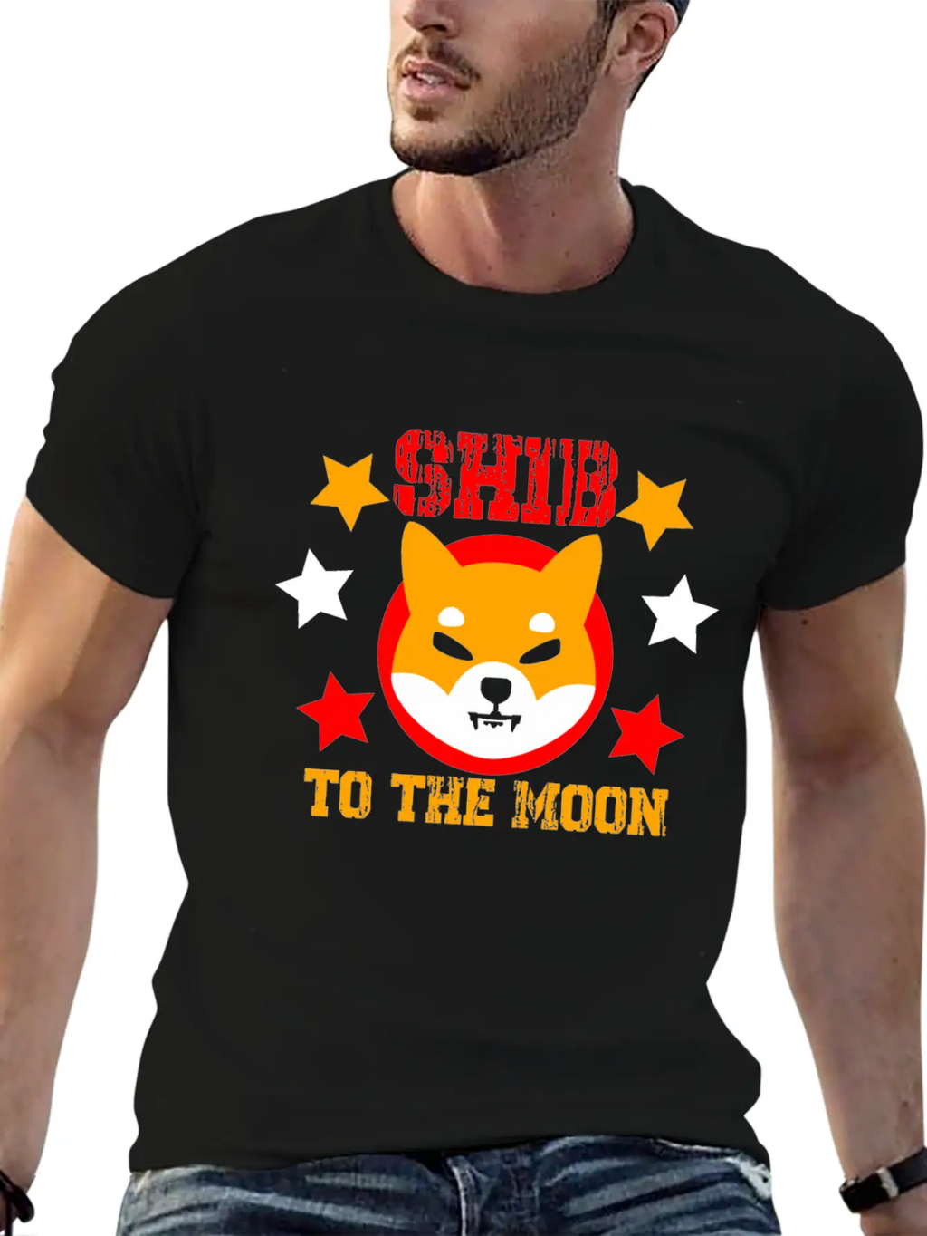 SHIB To The Moon Shiba Inu Crypto Breathable Soft Cotton T-Shirt – Timeless Casual Look