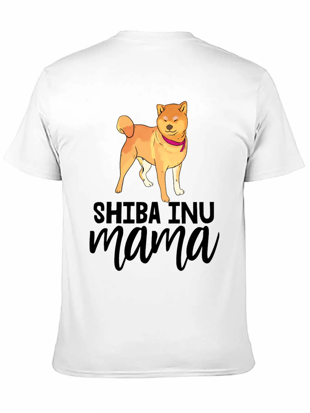 Shiba Inu Mama Casual Graphic T-Shirt – Simple And Comfortable Daily Wear