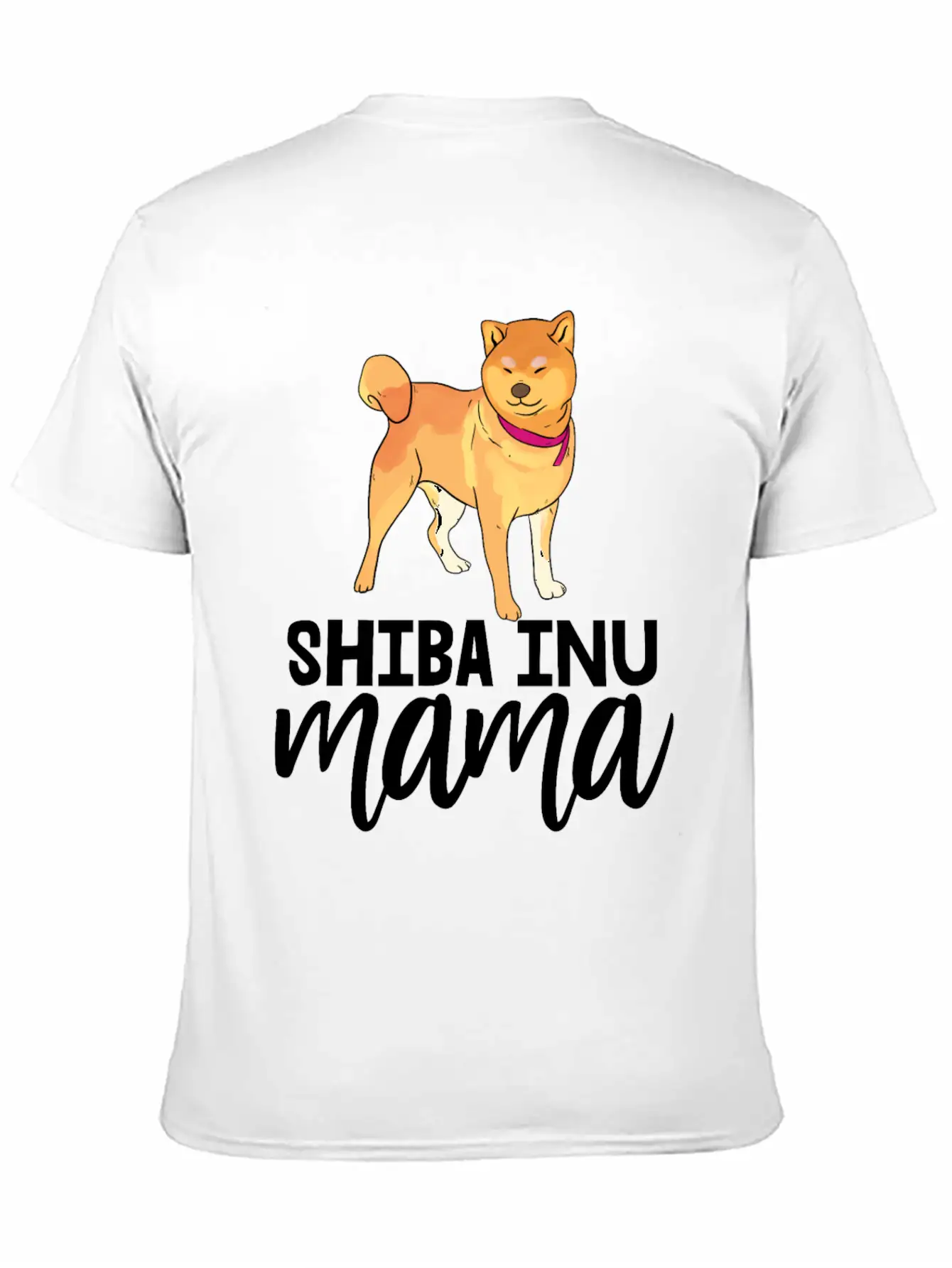 Shiba Inu Mama Casual Graphic T-Shirt – Simple And Comfortable Daily Wear
