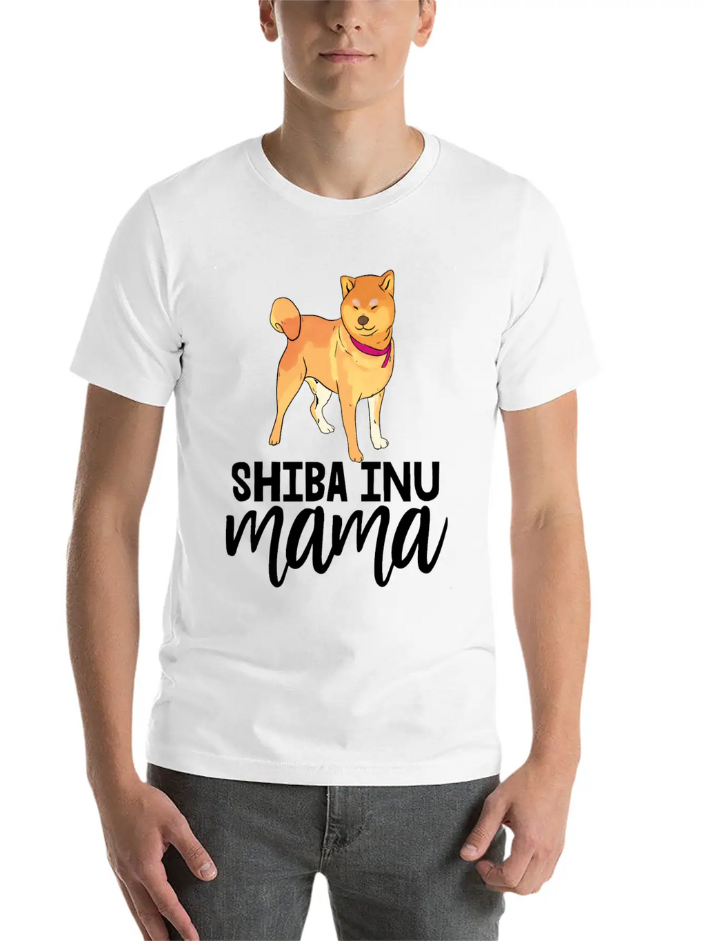 Shiba Inu Mama Casual Graphic T-Shirt – Simple And Comfortable Daily Wear