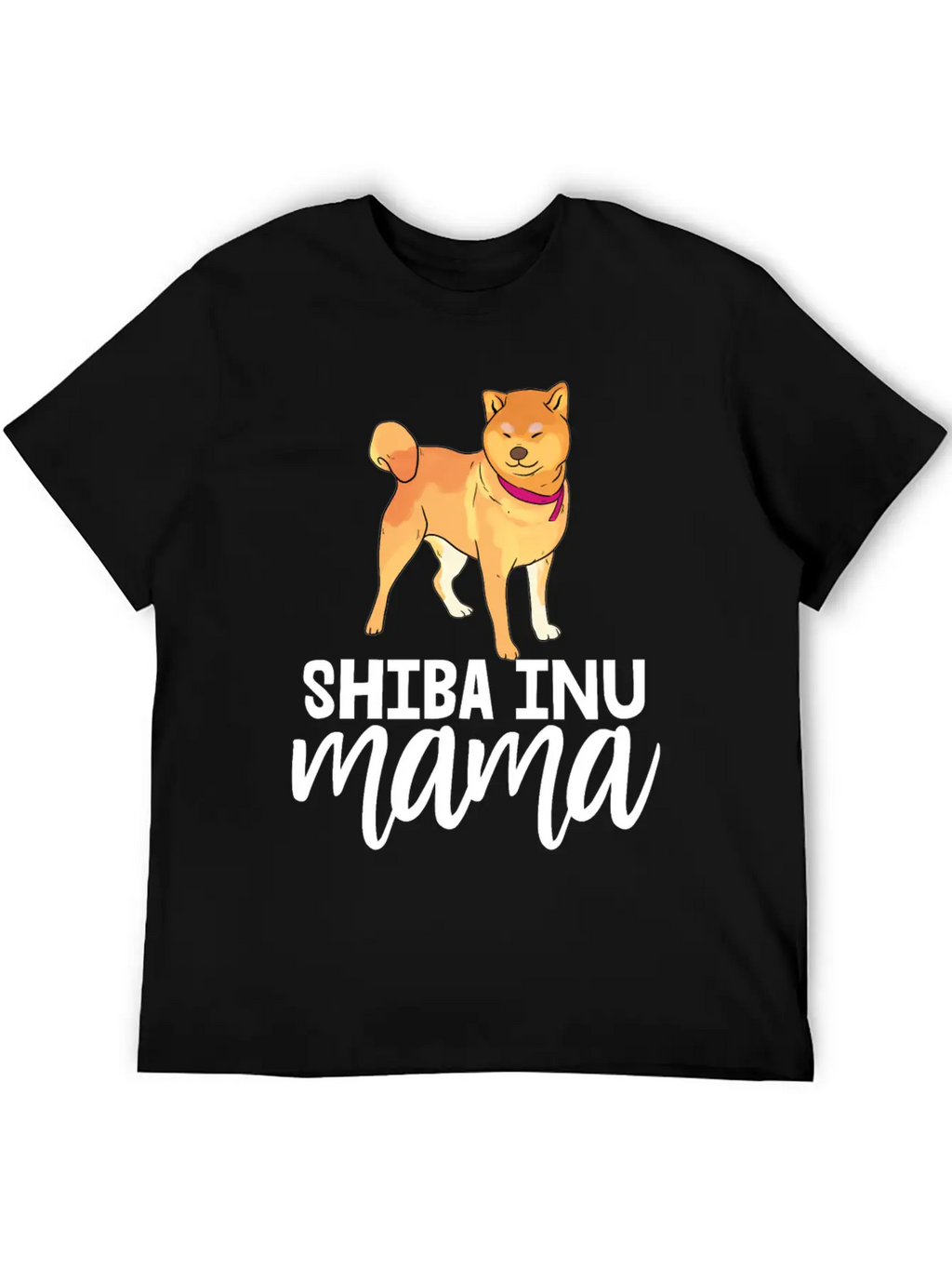 Shiba Inu Mama Casual Graphic T-Shirt – Simple And Comfortable Daily Wear