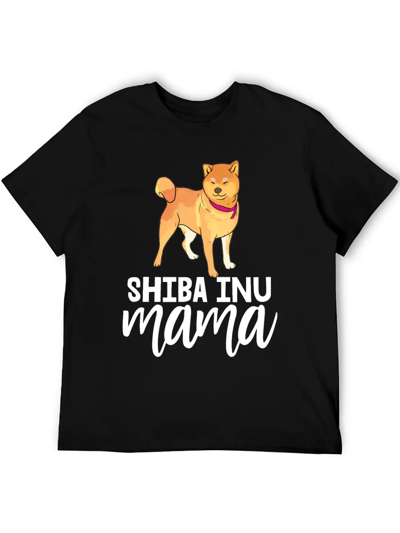 Shiba Inu Mama Casual Graphic T-Shirt – Simple And Comfortable Daily Wear