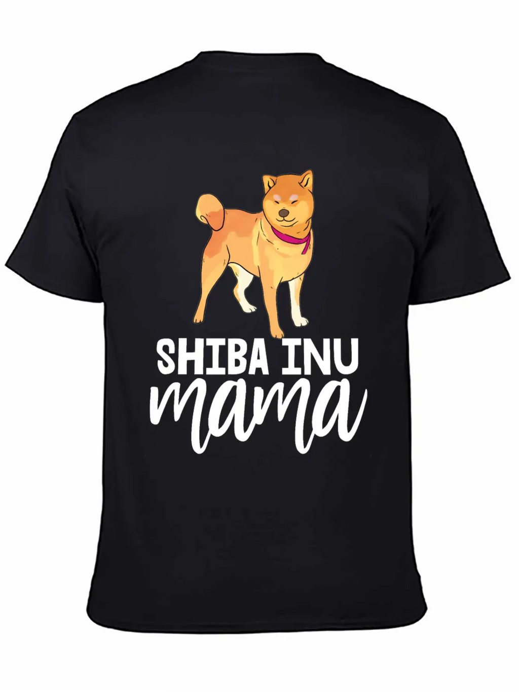 Shiba Inu Mama Casual Graphic T-Shirt – Simple And Comfortable Daily Wear