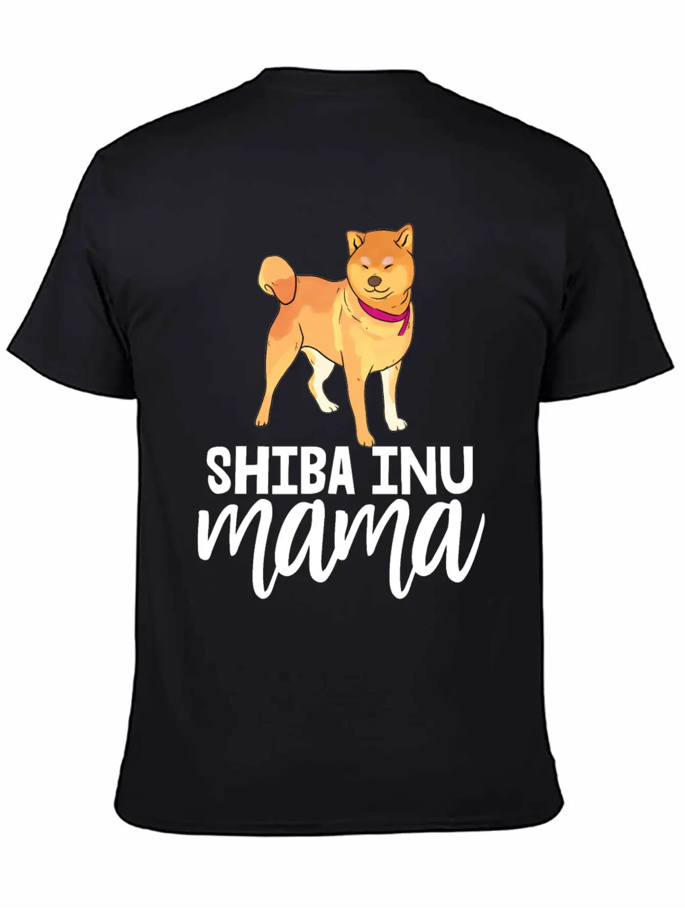 Shiba Inu Mama Casual Graphic T-Shirt – Simple And Comfortable Daily Wear