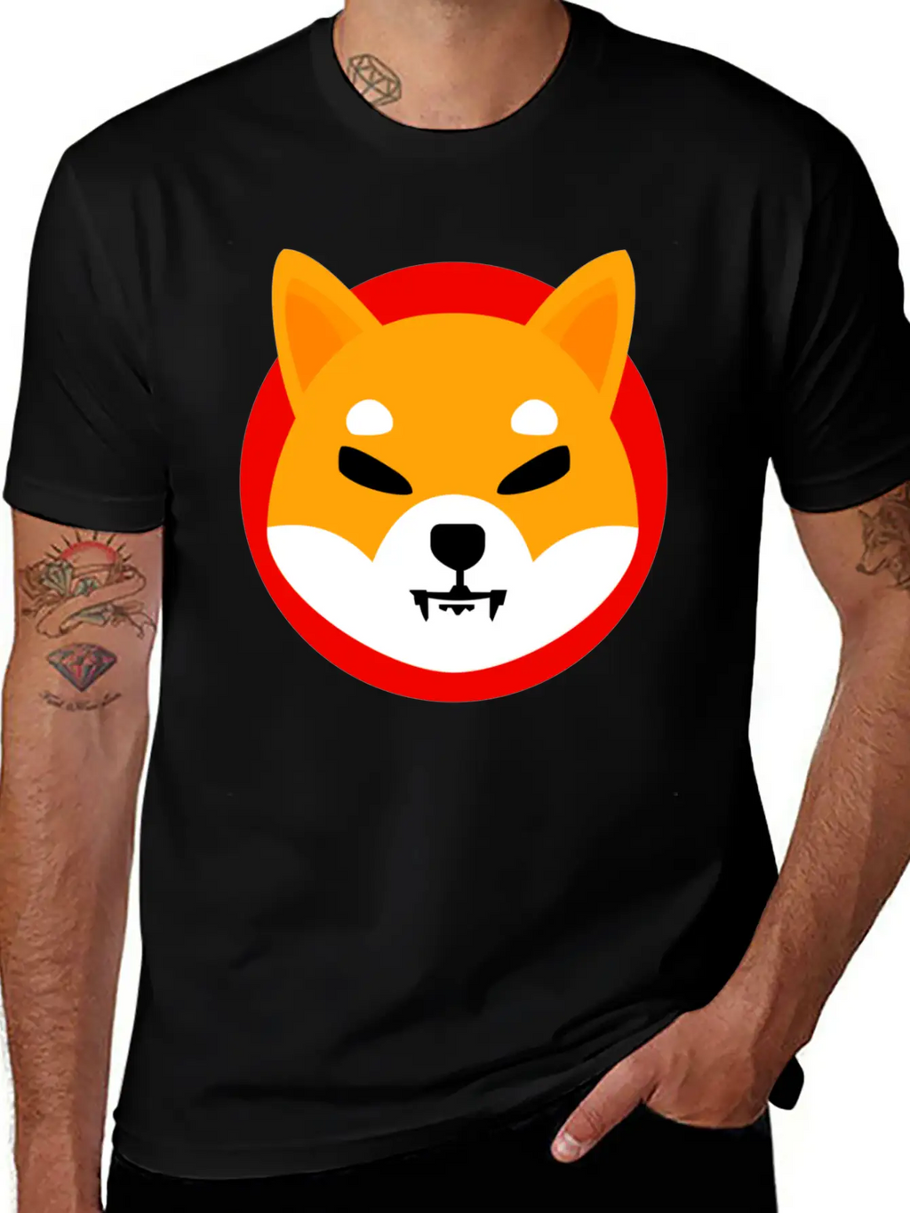 Shiba Inu Token Breathable Soft Cotton T-Shirt – Timeless Casual Look