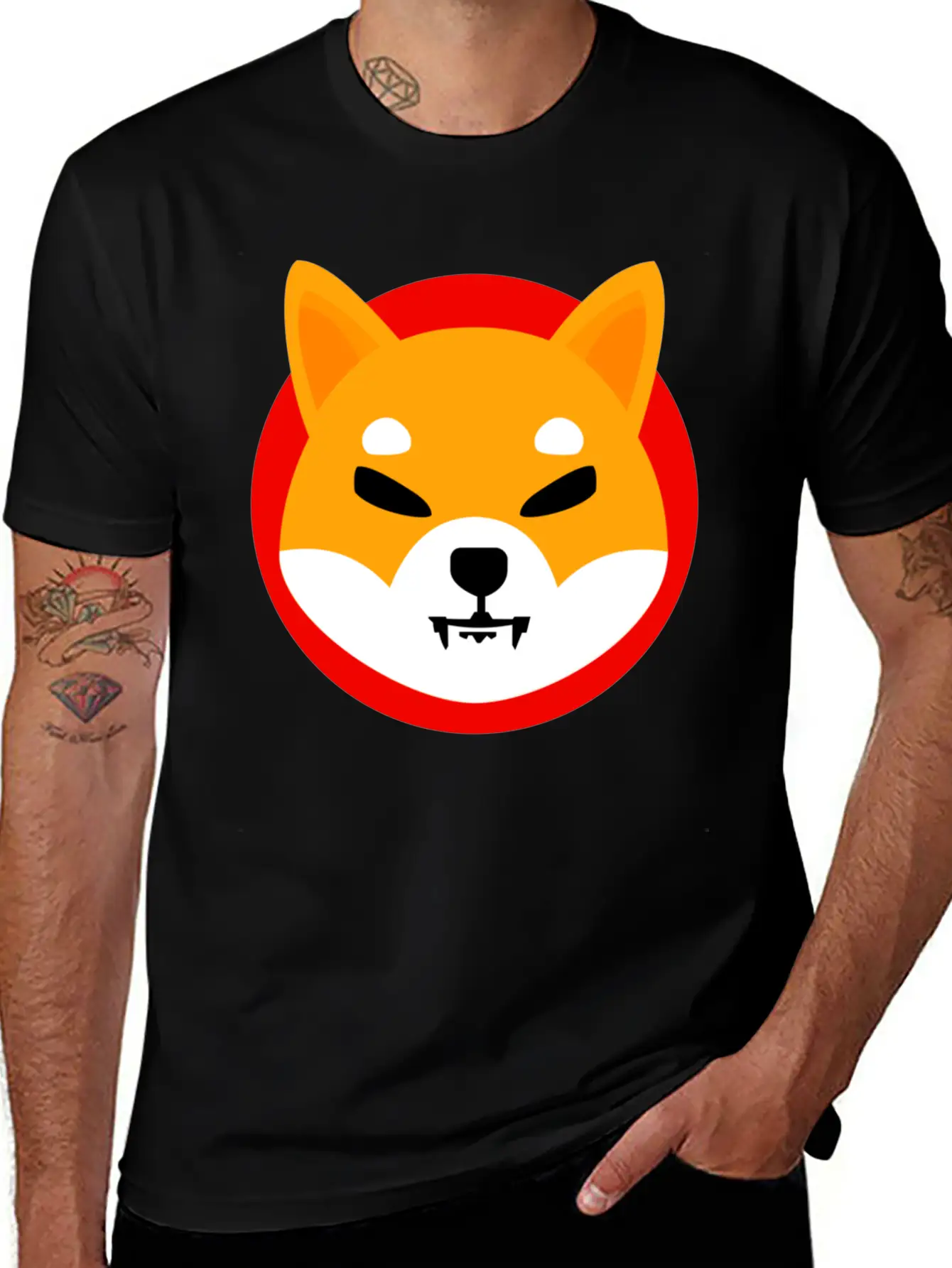 Shiba Inu Token Breathable Soft Cotton T-Shirt – Timeless Casual Look