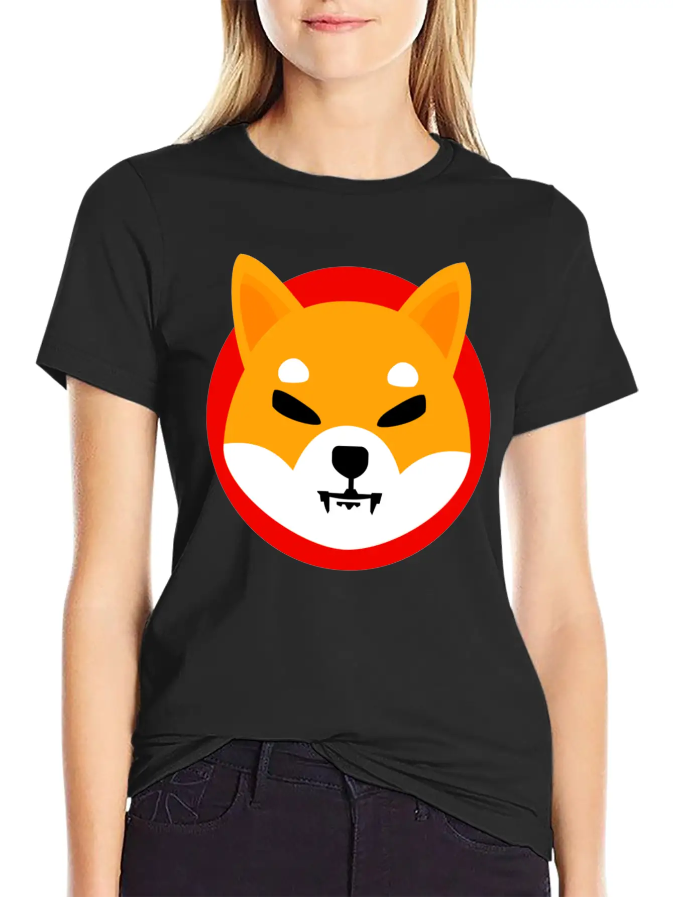Shiba Inu Token Breathable Soft Cotton T-Shirt – Timeless Casual Look