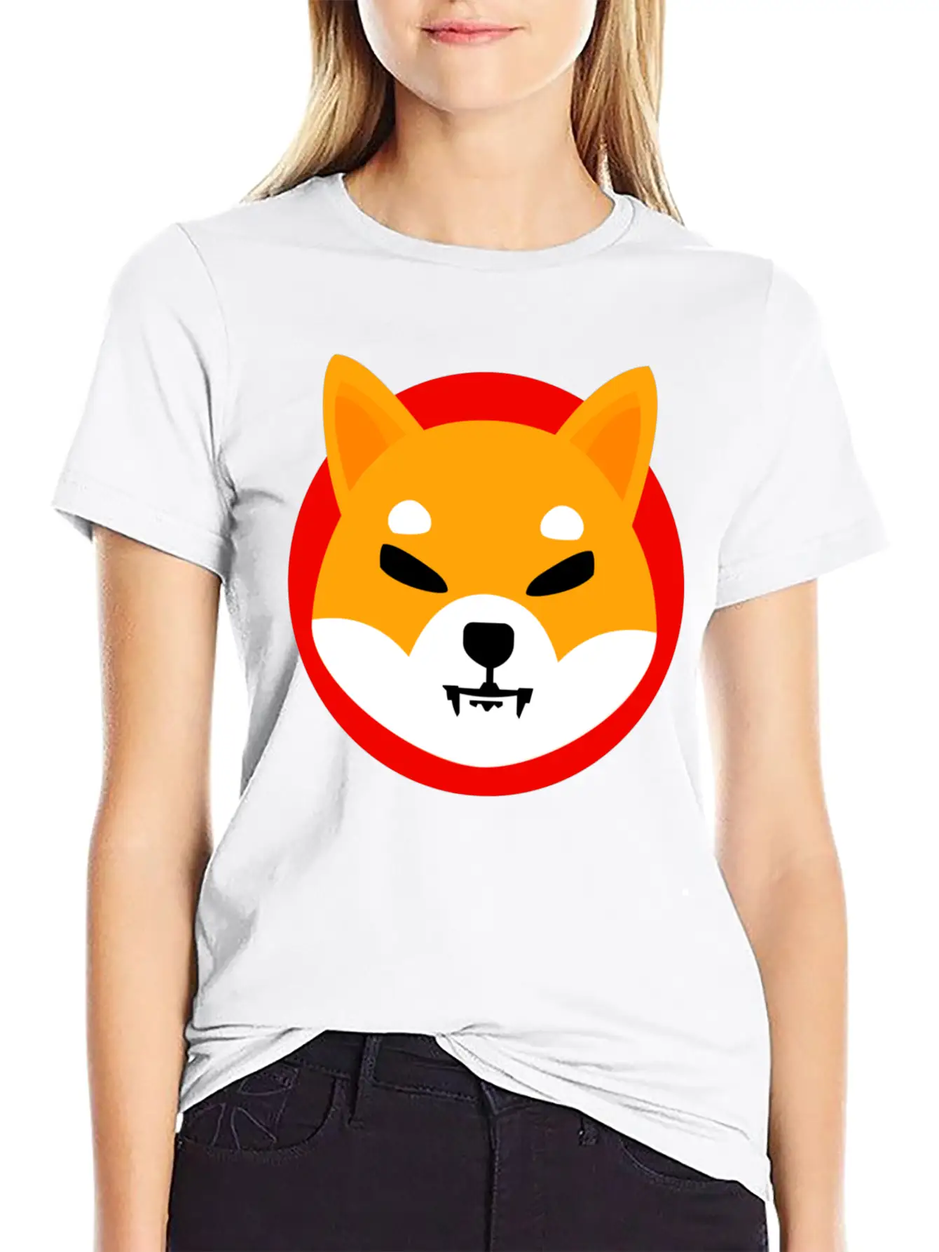 Shiba Inu Token Breathable Soft Cotton T-Shirt – Timeless Casual Look